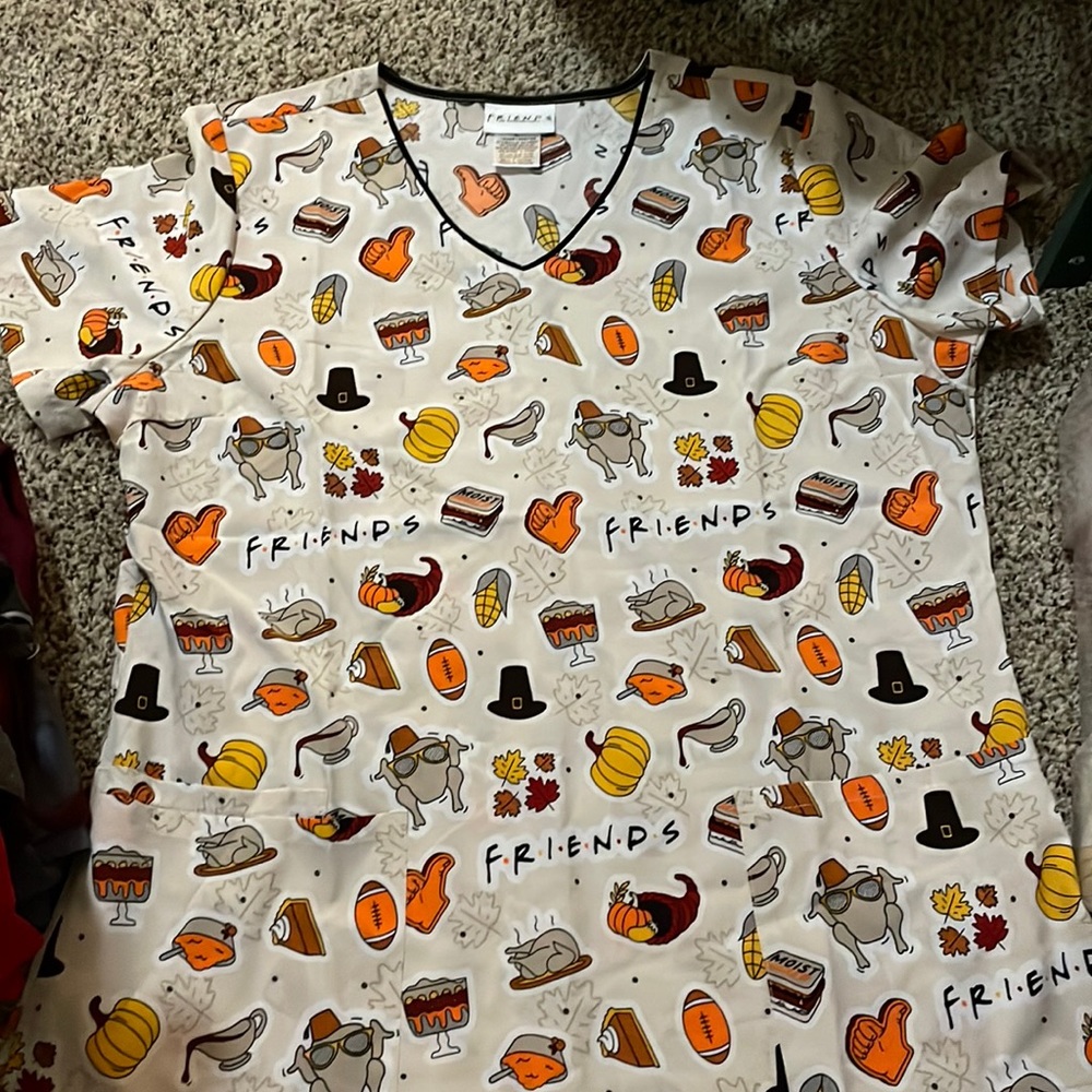 Friends scrub top